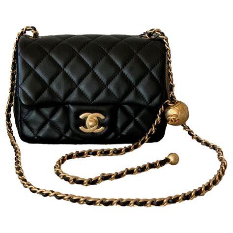 chanel mini flap bag pearl